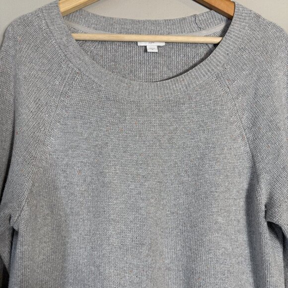 NWOT J. Jill Long Sleeve Crewneck Sweater Pullover Women's Medium Gray Pockets - Picture 5 of 10